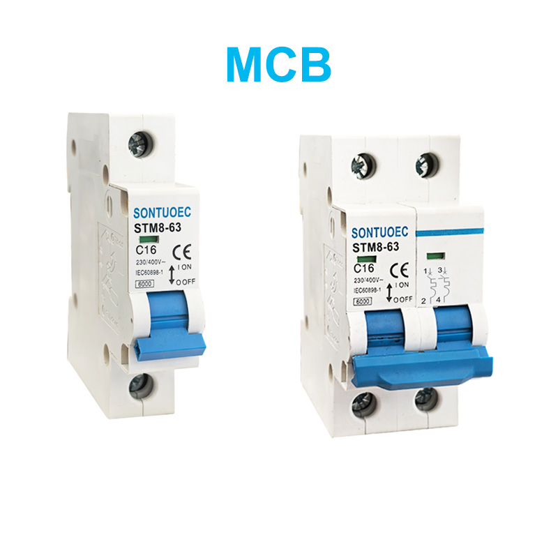 STM8-63 Minitature Sport Brobuit 6K 1p 2p 3p 3p 16a 230 / 400V